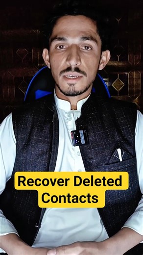 How To Recover Deleted Contacts In One Minute Urdu Hindi