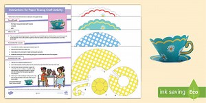 Paper Teacup Craft Activity