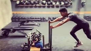 Quick, simple rig for shot of talent pushing weights by @spartastudiogrip . Check out GripSupport.com for more👍🏼 | Grip Rigs