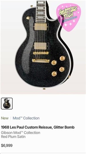 $7,000 Glitter Bomb Les Paul Custom ’68 Reissue 💥