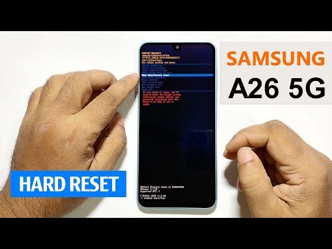 Samsung Galaxy A26 5G Hard Reset Forgetting Screen Lock | Pin Pattern | Password Reset