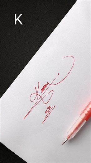 Stylish Letter K Signature | Clean & Modern Signature Design