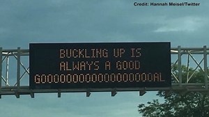 Who's behind the creative safety signs on Illinois highways?