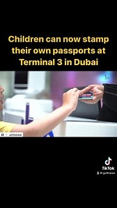 2.8K views · 66 reactions | GDRFA launches new passport platforms for children in Dubai airport. Children aged four-12 can stamp their passports themselves. More on gulfnews.com #uae #dubai | Gulf News | Facebook