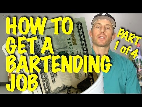 How to Get a Bartending Job with NO Experience (Step 1 of 4)