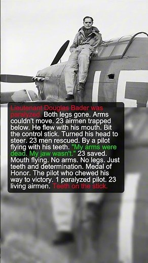 1 Paralyzed Pilot Saved 23 Men by Flying His Plane Using Only His Mouth | Military History Talks