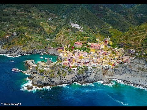 CINQUE TERRE, ITALY - DRONE FOOTAGE (4K)