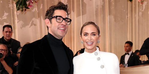 Emily Blunt and John Krasinski Bring Date-Night Glam to the 2026 Golden Globes