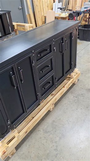 The Anvil Storage Credenza #officefurniture | Modern Industrial Furniture