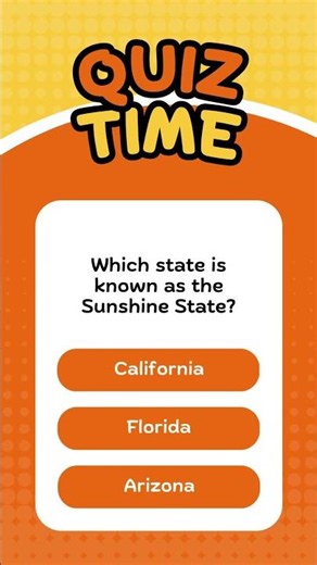 Which state is known as the Sunshine State?