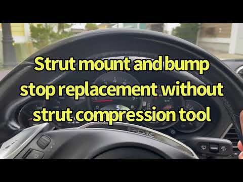 Porsche 911 997.2 Strut mount and bump stop replacement without spring compression tool