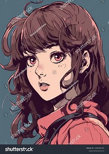 Young Girl Anime Style Character Vector Stock Vector (Royalty Free) 2290481467 | Shutterstock