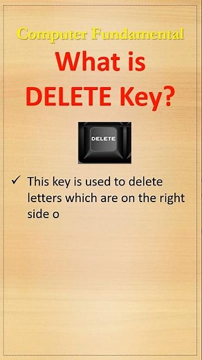 What is DELETE key? Computer Keyboard Key | #shortsfeed #shorts