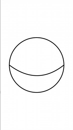 #shorts Draw a sphere (step by step)