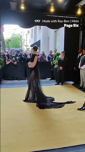 Vittoria Ceretti looked glamorous leaving The Carlyle to attend the 2026 Met Gala 🖤 #shorts