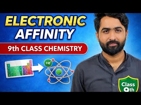 Electronic Affinity | 9th Class Chemistry | Periodic Table Trend | Easy Explanation