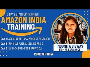 Amazon Training | Amazon Seller 3day Training Program by Moumita Zaayega Academy