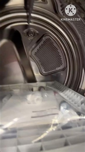 LG Studio WashTower grey and Speed Queen stackable washer dryer white