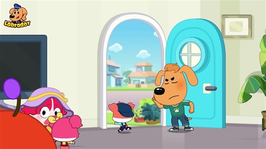 Police VS Hungry Worm | Funny Cartoons for Kids | Sheriff Labrador New Episodes