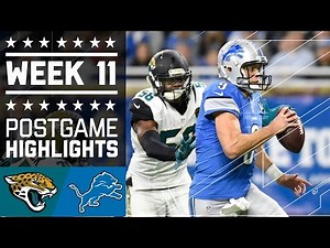 Jaguars vs. Lions | NFL Week 11 Game Highlights