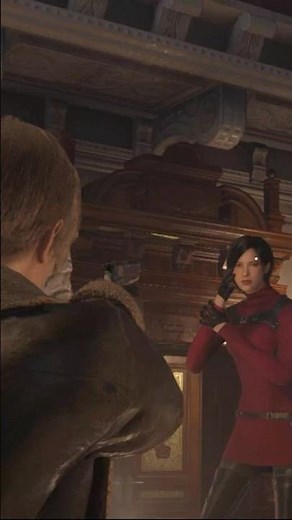 Leon's tryna get that 😅 #residentevil