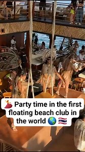 💃 The first floating beach club in the world 🌎 best party 🥳 in Phuket island 🇹🇭 . #partytime #travelblogger #party #beachclub #thailandtravel #travelwithme #phuket #thailandadventures #travel #thailand | Thailandia Phuket