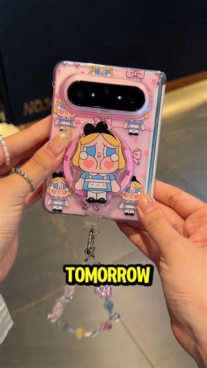 You NEED this aesthetic iPhone duo folding phone case with a matching lanyard! 📱🎀