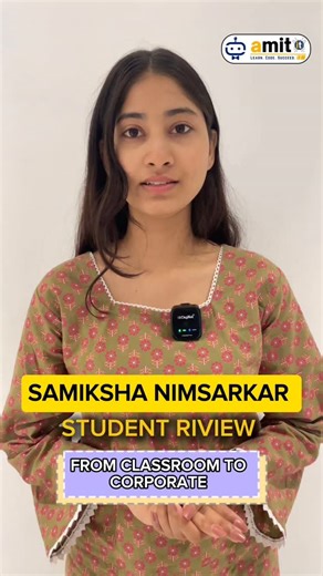 Amit IT- Software Training Institute on Instagram: "Samiksha got placed and shared her honest review about Amit IT. Her success inspires many! 🎉💼 #PlacementReview #AmitIT #StudentSuccess #ITCareer #hardworkpaysoff💪"