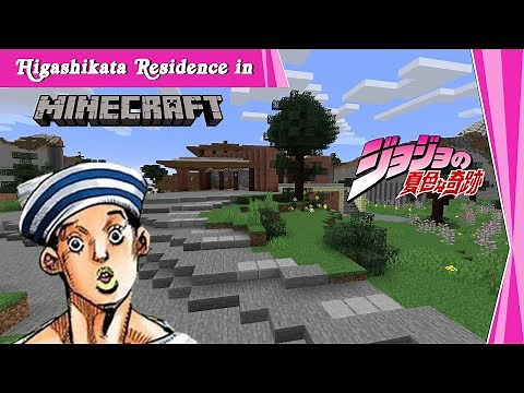 I built the Higashikata Residence in Minecraft! (JJBA villa showcase)