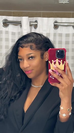 Get Ready with Me Using Mielle Organics Pomegranate and Honey Super Hold Edge Gel