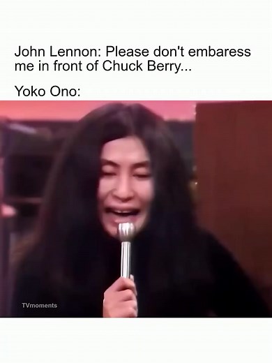 Chuck Berry experiencing full cringe from Yoko's terrible singing 😂 | yoko ono