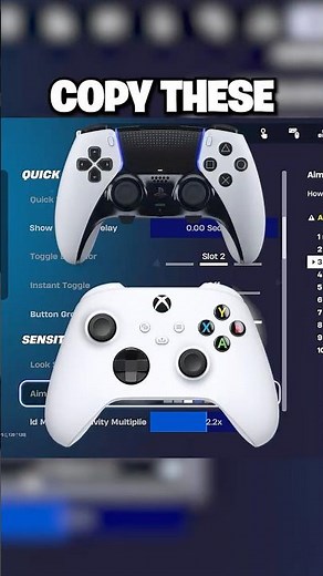 The *BEST* Controller Settings in Fortnite... 🎯✅ #fortnite #shorts