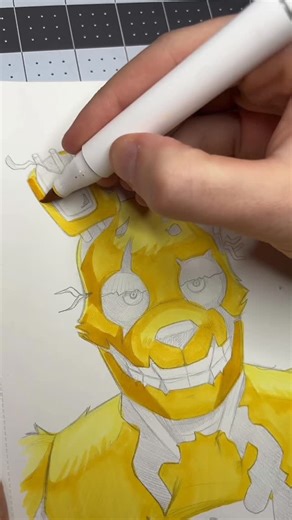 Chance on Instagram: "Drawing SpringTrap! ✍️ • • • • • #art #artist #comic #comicart #invincible #drawing #marvel #graphicdesign #dc #markers #fnaf"