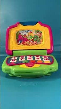 Vintage 2002 Barney & Friends Interactive Educational Laptop Mattel - SEE VIDEO