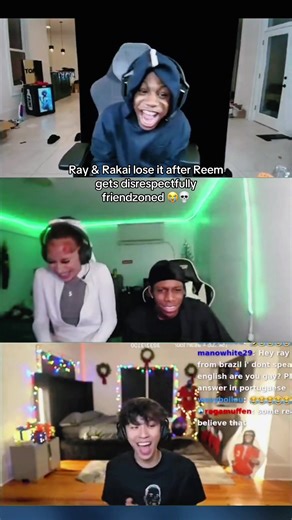 Ray & Rakai couldn’t hold it together after Reem got friendzoned 😭💀 #rakai #rayasianboy #reem #friendzoned #twitchclips