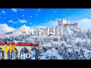 Winter in Austria 4K ❄️ Snowy Alps, Fairytale Villages & Christmas Magic