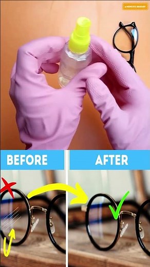 Remove Scratches from Eyeglasses - DIY Eyeglass Cleaner Solution Recipe at Home #5-MinuteBright