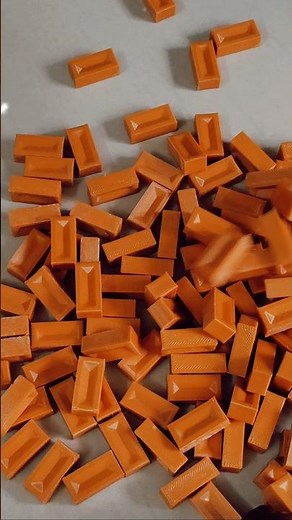 3D Printed brick blocks for miniature construction #3d #blocks #minatures #design
