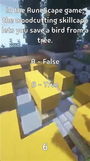 In the RuneScape game, the woodcutting skillcape lets you save a bird from a tree.