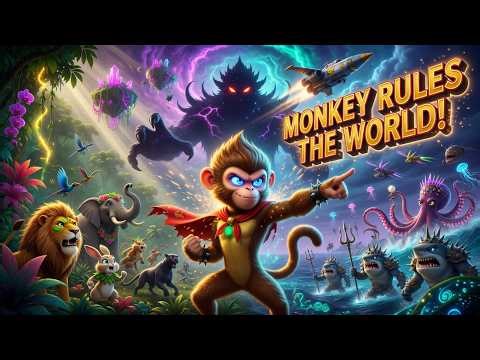 Monkey Saves Earth in EPIC Space Battle! 🚀🐒 | Alien War Story (Full Animation)