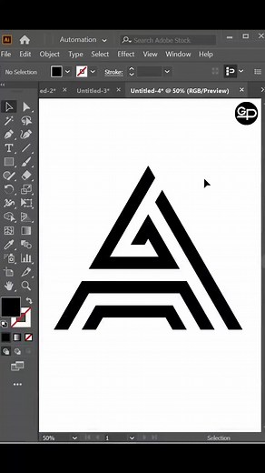 Adobe Illustrator Tutorial - How to Make A Letter Monogram lo#Episode209 EP -209 #AdobeIllustrator #LogoDesign #MonogramLogo #LetterALogo #GraphicDesign #IllustratorTutorial #LogoDesignTutorial #Episode209 | Rasel Hossain