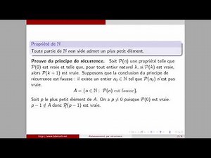 Pourquoi le raisonnement par récurrence fonctionne-t-il?