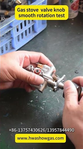 Gas stove plug valve knob smooth rotation test#BurnerValve #GasRangeRepair #GasAppliance
