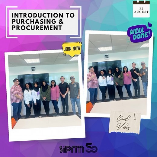Participants from Introduction to Purchasing and Procurement gained valuable insights for a sound foundation in purchasing and procurement practices. Join us for more upcoming in-person programmes!  Visit sipmm.edu.sg for more information. #SIPMMsparks #procurement #purchase #digitalisation #sourcing #vendor | SIPMM - Singapore Institute of Purchasing and Materials Management | Facebook