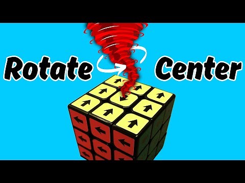 How To Rotate Center Piece 180 Degrees #rubikscube #3x3