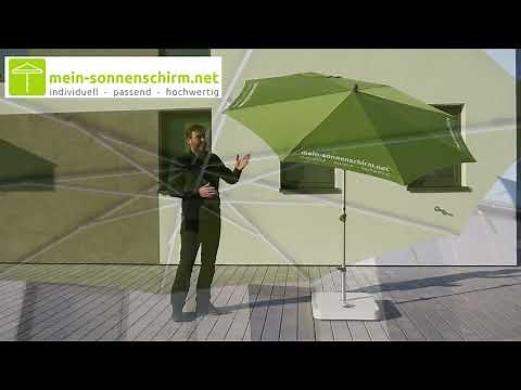 Glatz Alu Smart - knickbarer Sonnenschirm mit Höhenverstellung vorgestellt