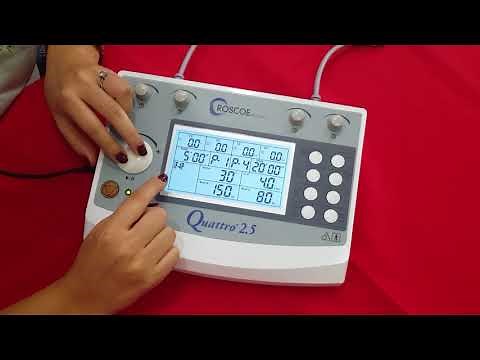 Electroestimulador profesional Quattro 2.5 - programación básica