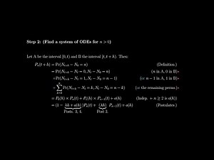 Poisson Processes 3 - Poisson Postulates and the Time-Homogeneous Poisson Process