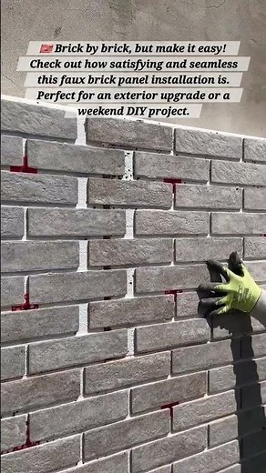 How to Install Faux Brick Panels Like a Pro | Easy DIY Exterior Wall Transformation