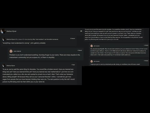 Markus Klyver again! The scum bag had the audacity to contact me again. Yes, he did!